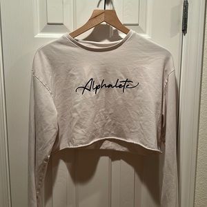 Alphalete long sleeve gym crop top
